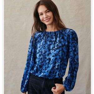 Bella Dahl Cassia Elastic Shirred Top size Small S $130